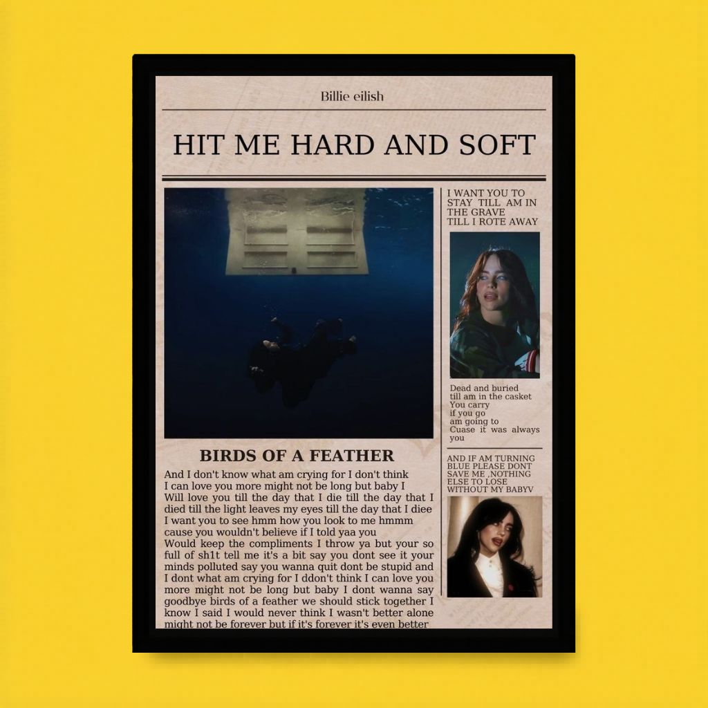 Billie Eilish “Birds of a Feather” Frame