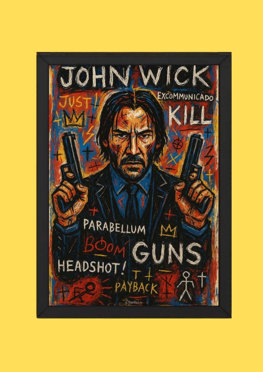 John Wick Chaos Art Frame