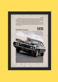 1970 Dodge Charger Vintage Poster