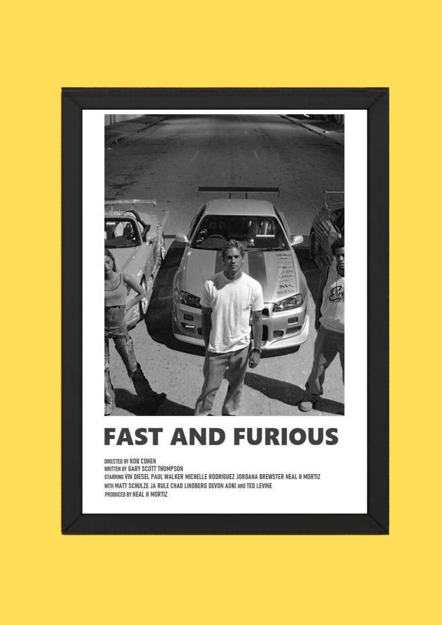 Fast and Furious Classic Movie Poster