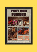 Fast and Furious Retro Collage Frame