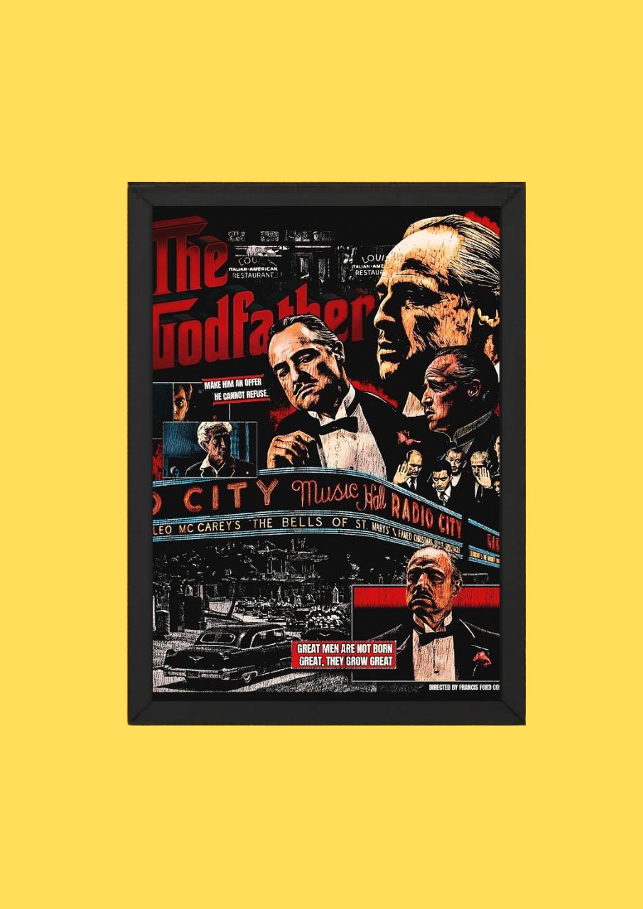 The Godfather Classic Movie Collage