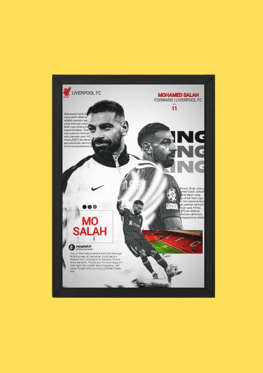 Mohamed Salah Liverpool Poster