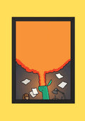 Creative Chaos Cartoon Poster