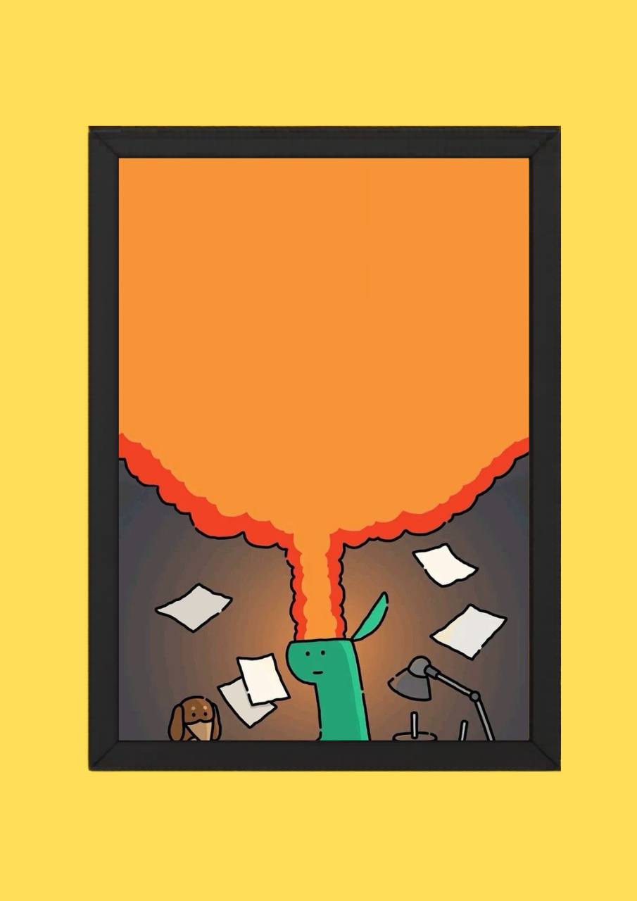 Creative Chaos Cartoon Poster