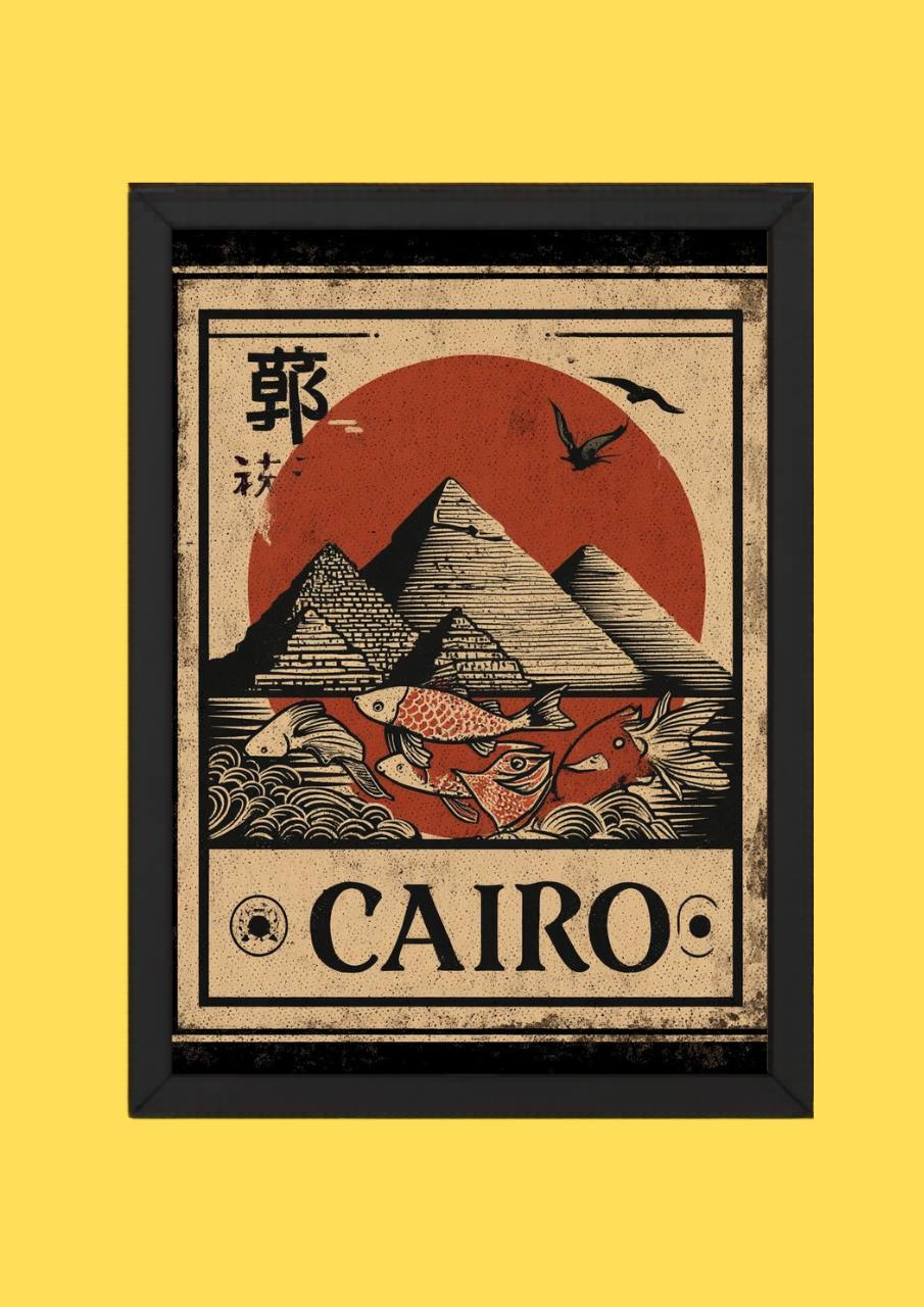 Cairo Vintage Travel Poster
