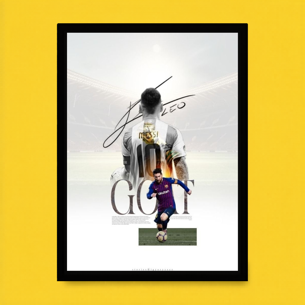 Messi Signature GOAT Art