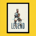 Messi Legendary Crown Poster