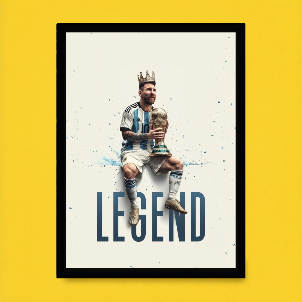 Messi Legendary Crown Poster