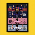 Messi Career Journey Poster