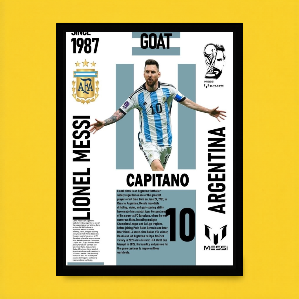 Messi El Capitano Argentina