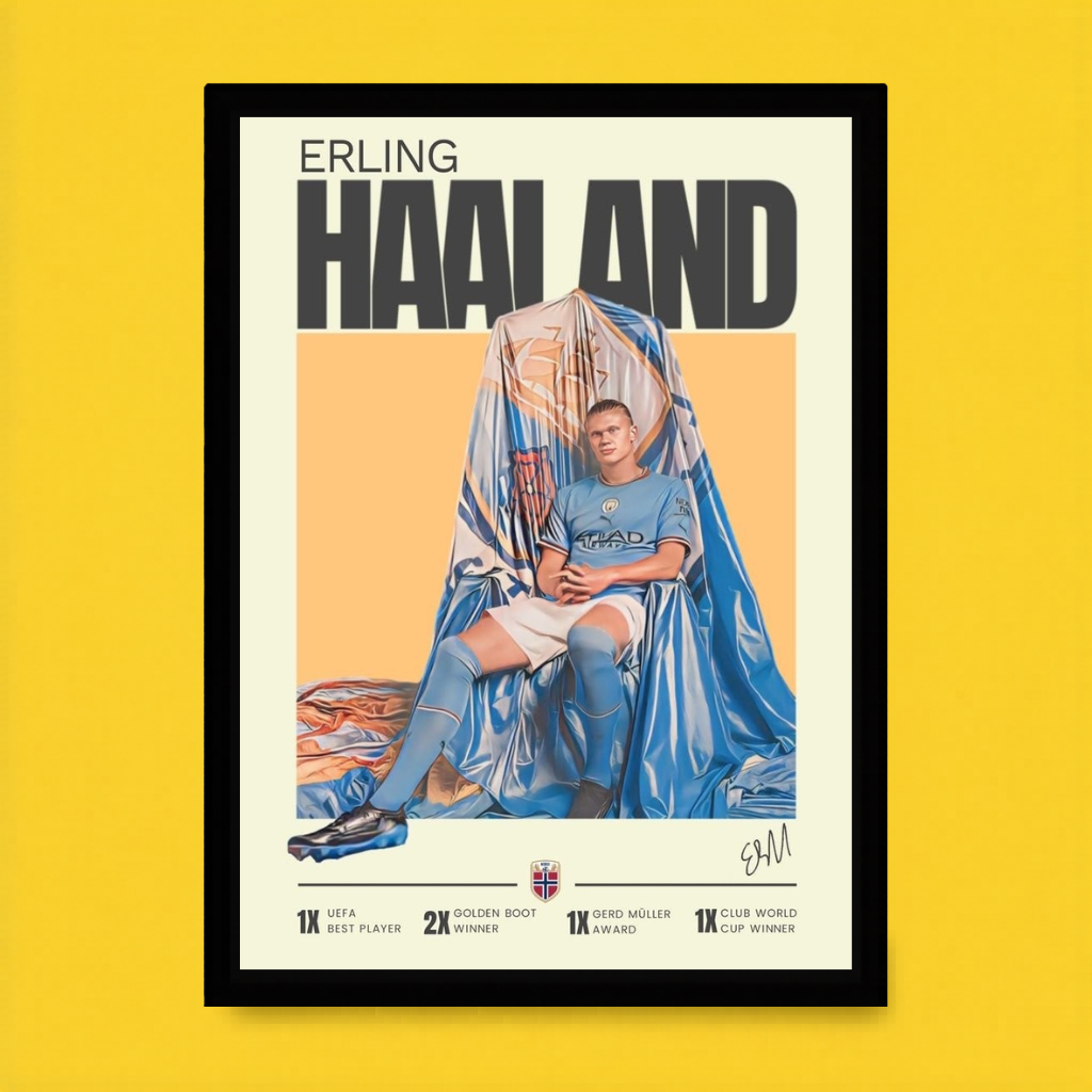 Erling Haaland – Golden Portrait