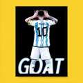 Messi GOAT Celebration Poster