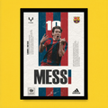 Classic Messi Barcelona Poster