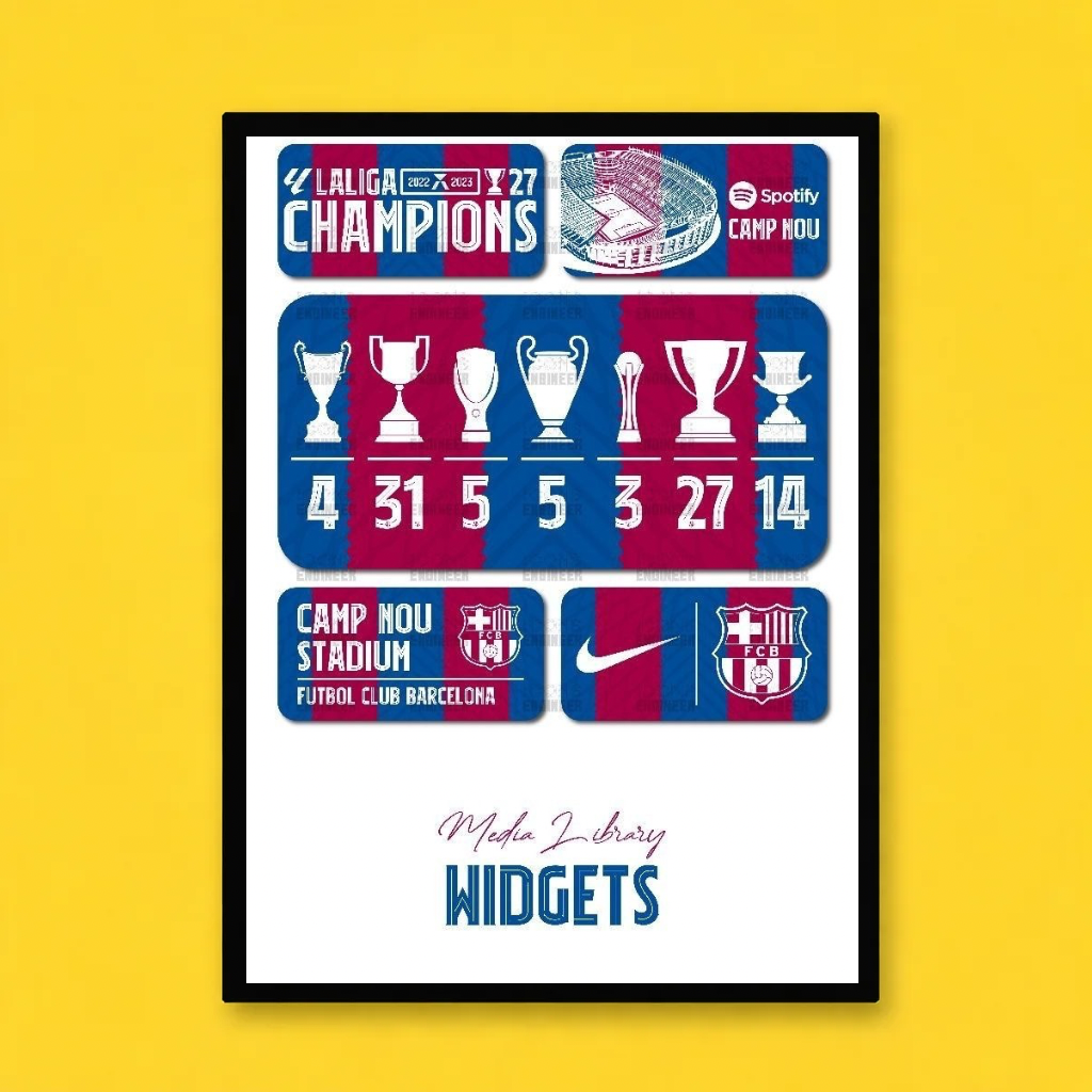 FC Barcelona – Trophy Collection Poster