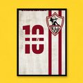 Zamalek No.10 – Minimal Jersey Artwork