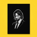John Wick Minimal Dark Poster