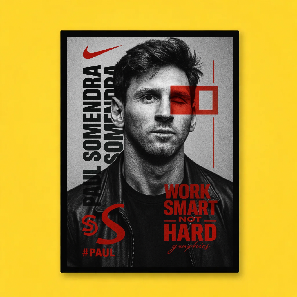 Messi Streetwear Graphic Poster