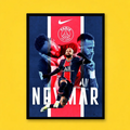 Neymar PSG Champions Poster