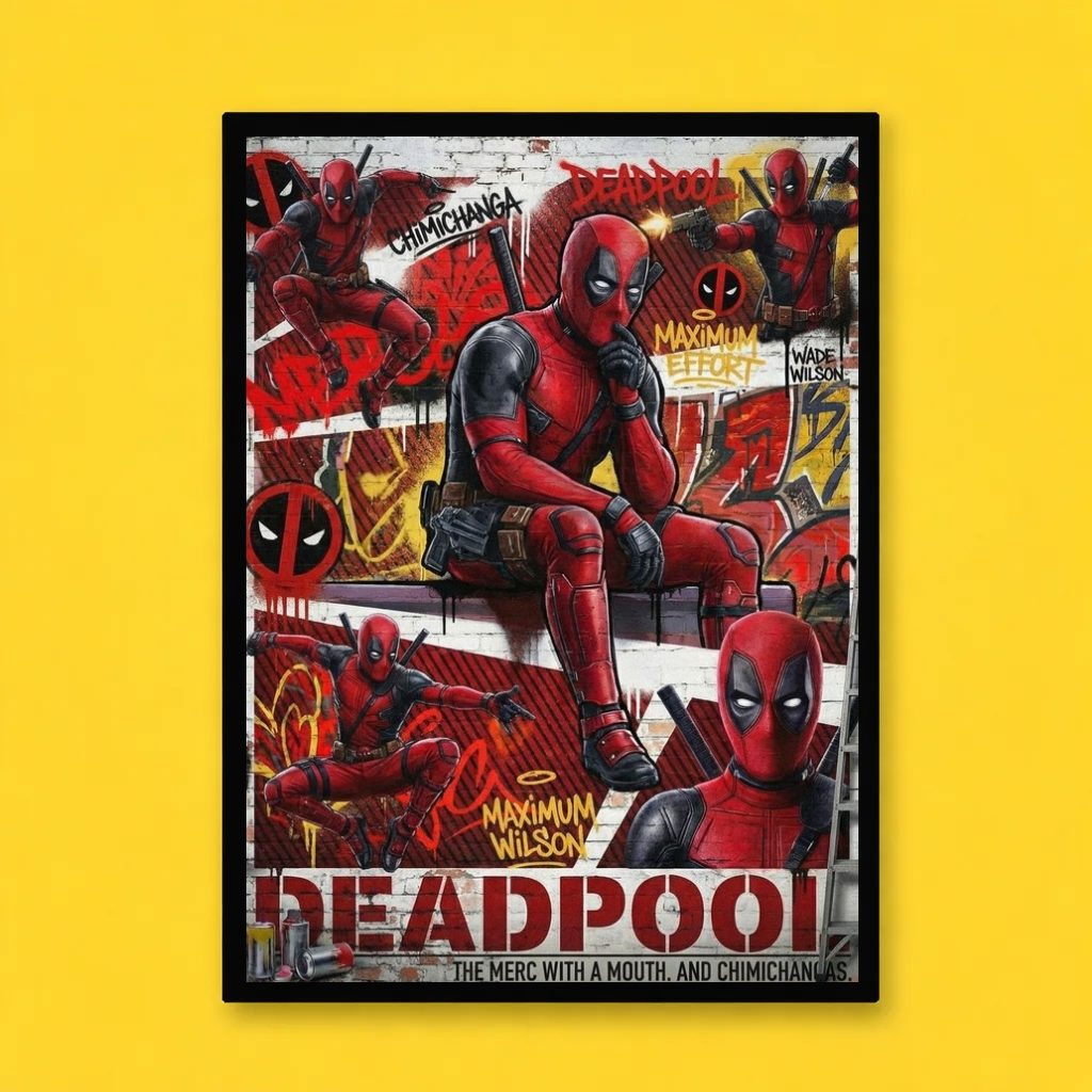 Deadpool Comic Chaos Poster