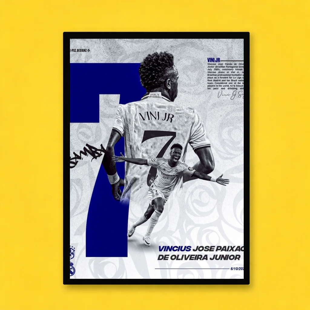 Vinícius Jr Real Madrid Poster