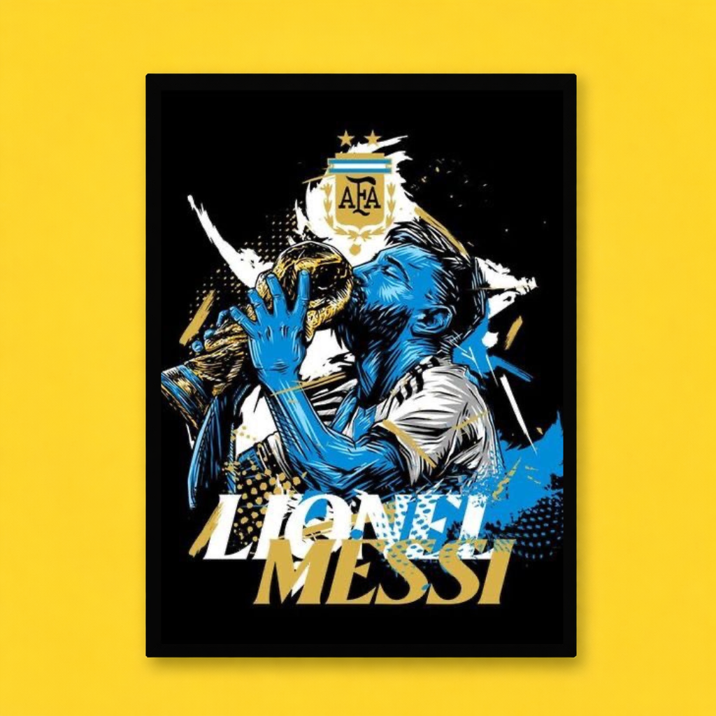 Messi World Cup Glory Art