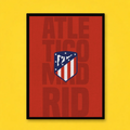 Atlético Madrid Typography Poster
