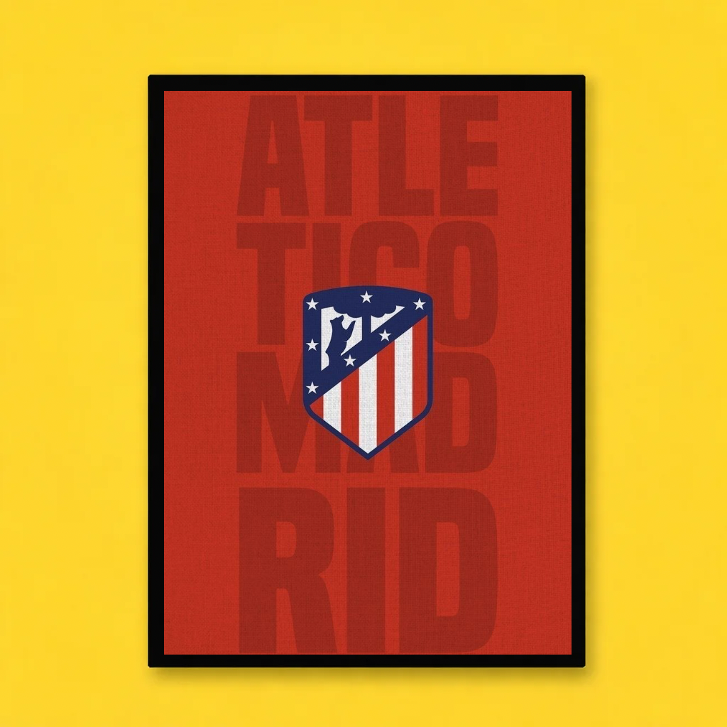 Atlético Madrid Typography Poster