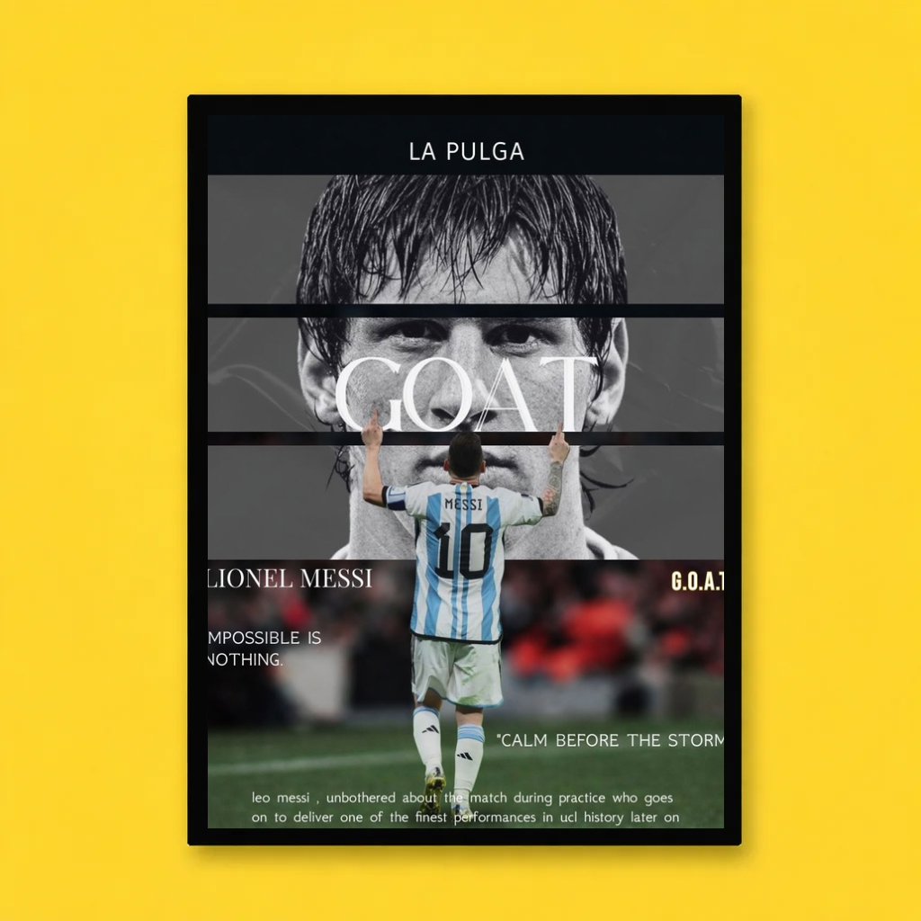 Messi GOAT Legacy Frame