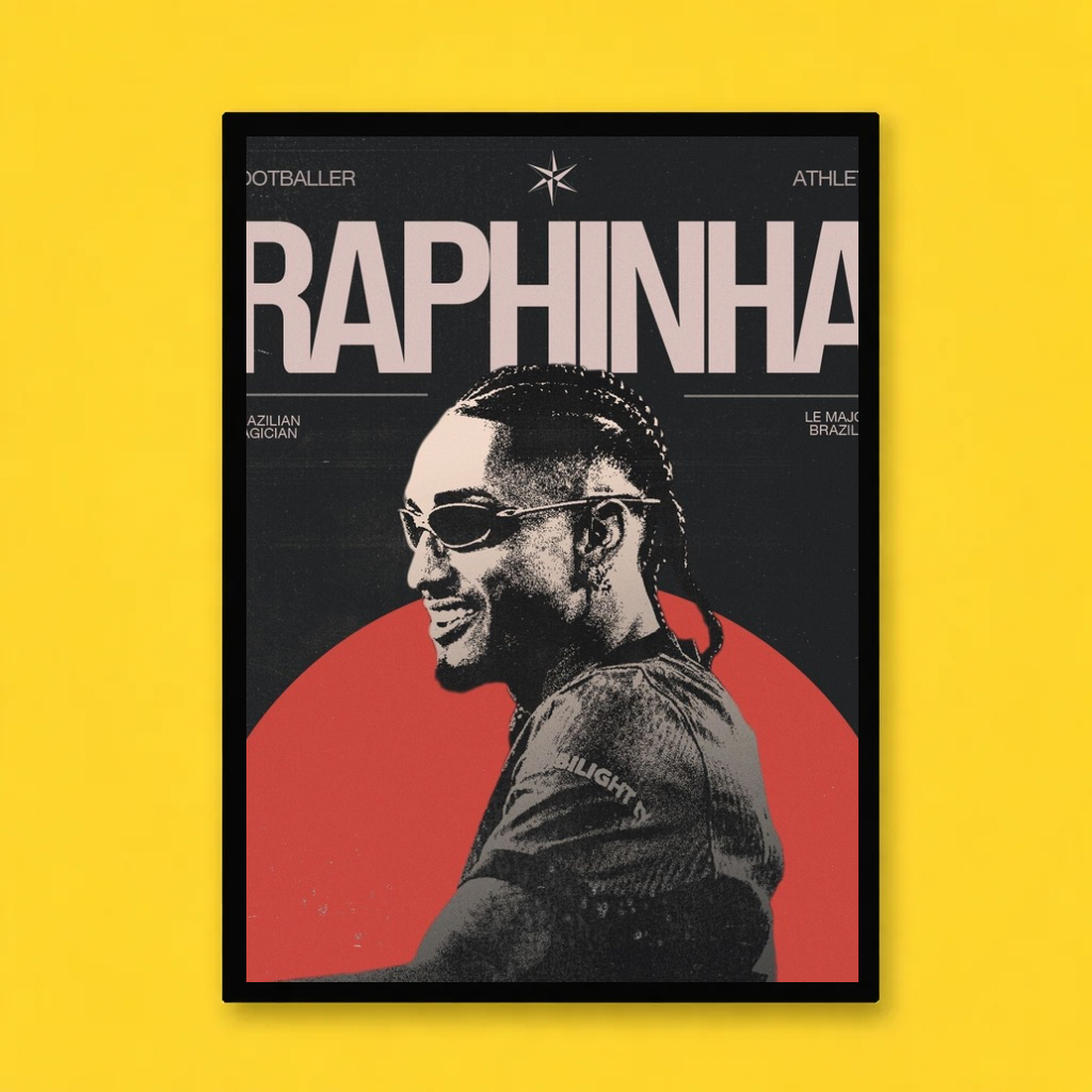 Raphinha Modern Football Art