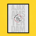 Ajax Amsterdam Vintage Style Frame