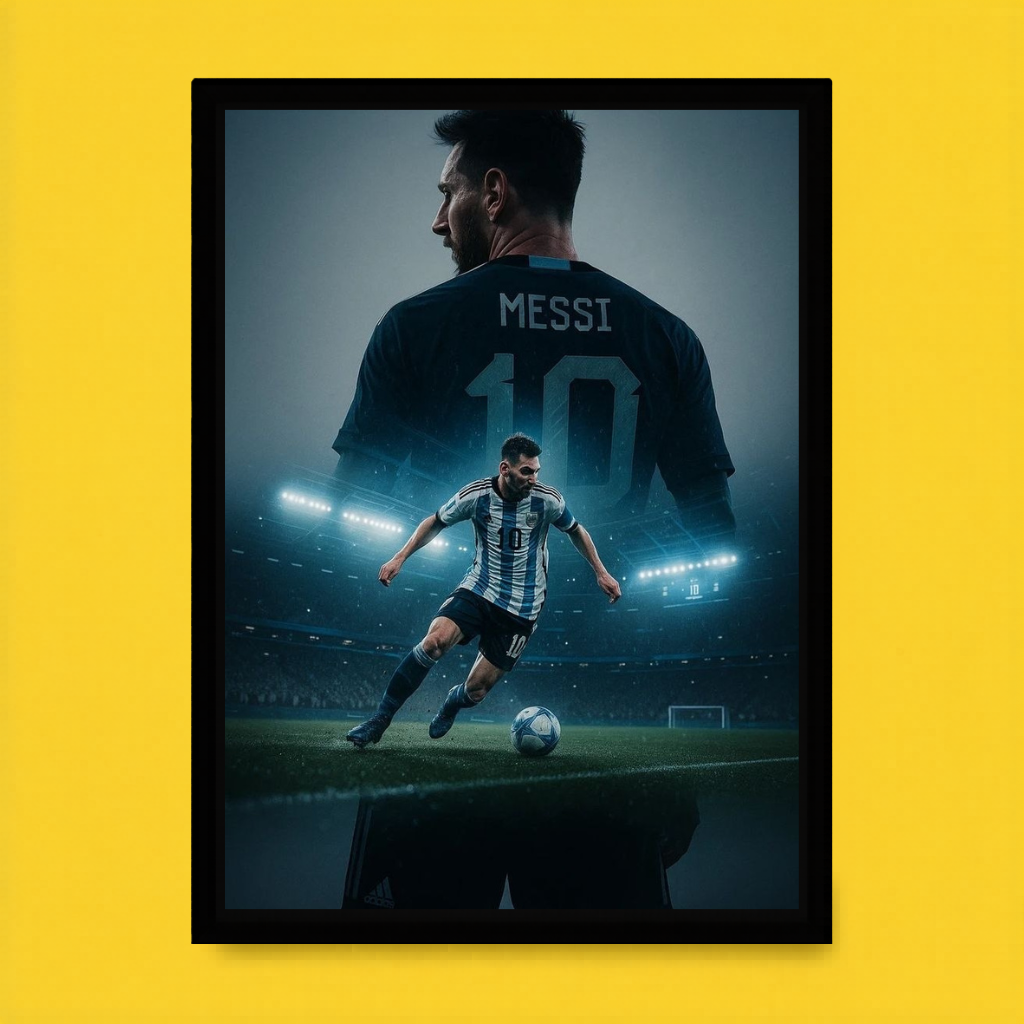 Messi Night Game Poster