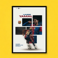 Lamine Yamal Football Poster