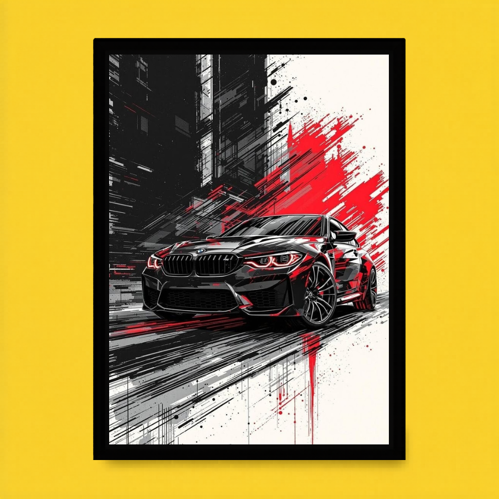 BMW Street Art – Red Motion