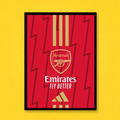 Arsenal FC – Modern Kit Design Poster
