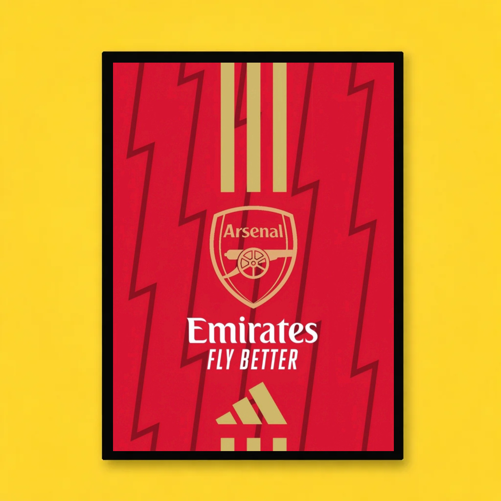 Arsenal FC – Modern Kit Design Poster