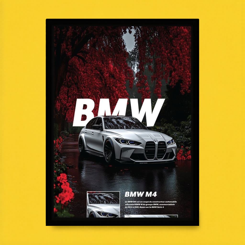 BMW M4 Dark Red Edition Frame